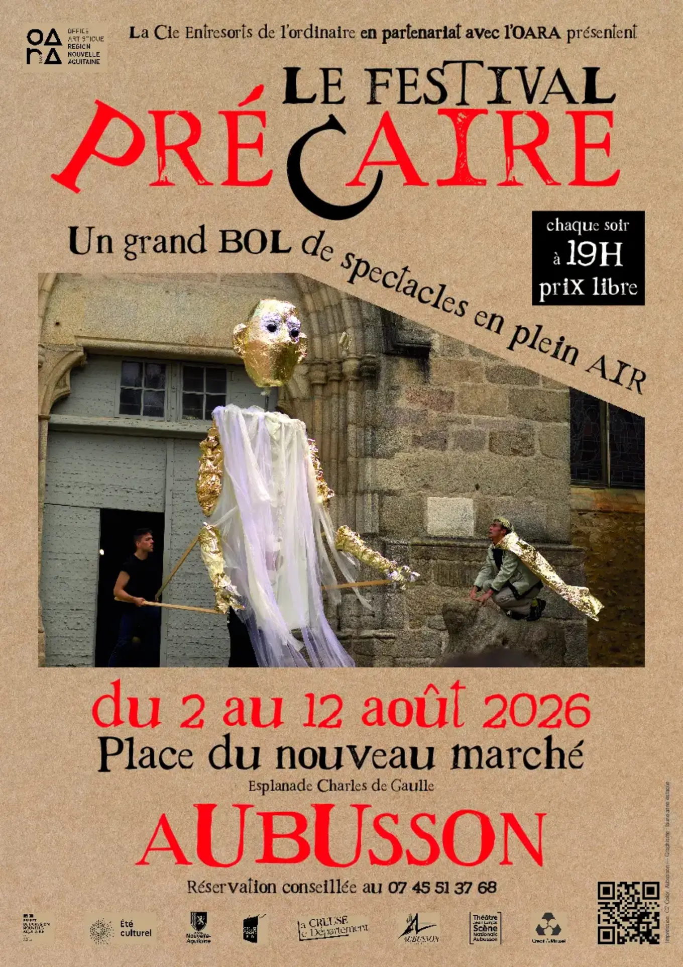 Programme Aubusson 2026 - Festival Précaire